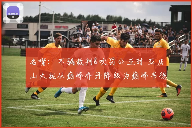 名嘴：不骗裁判&吹罚公正时 亚历山大就从巅峰乔丹降级为巅峰韦德
